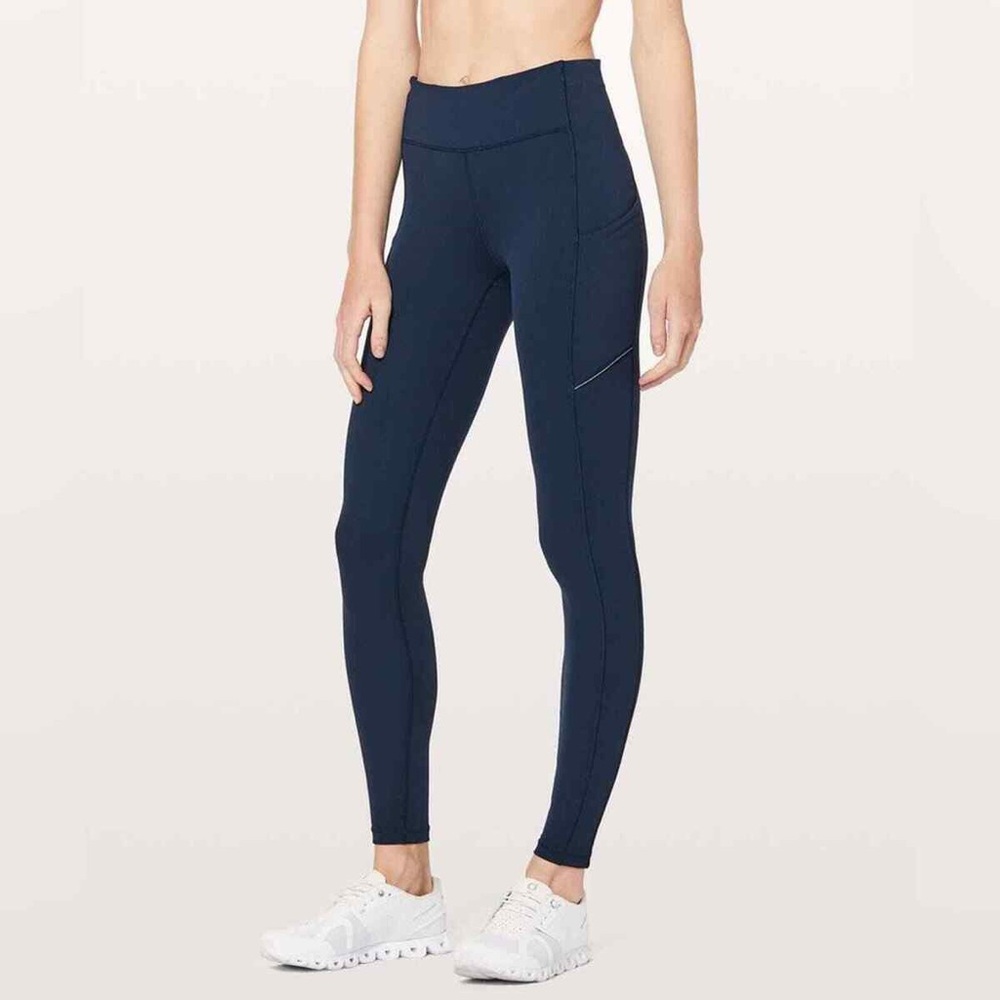 Lululemon “speed up” tights, true navy, size 6
